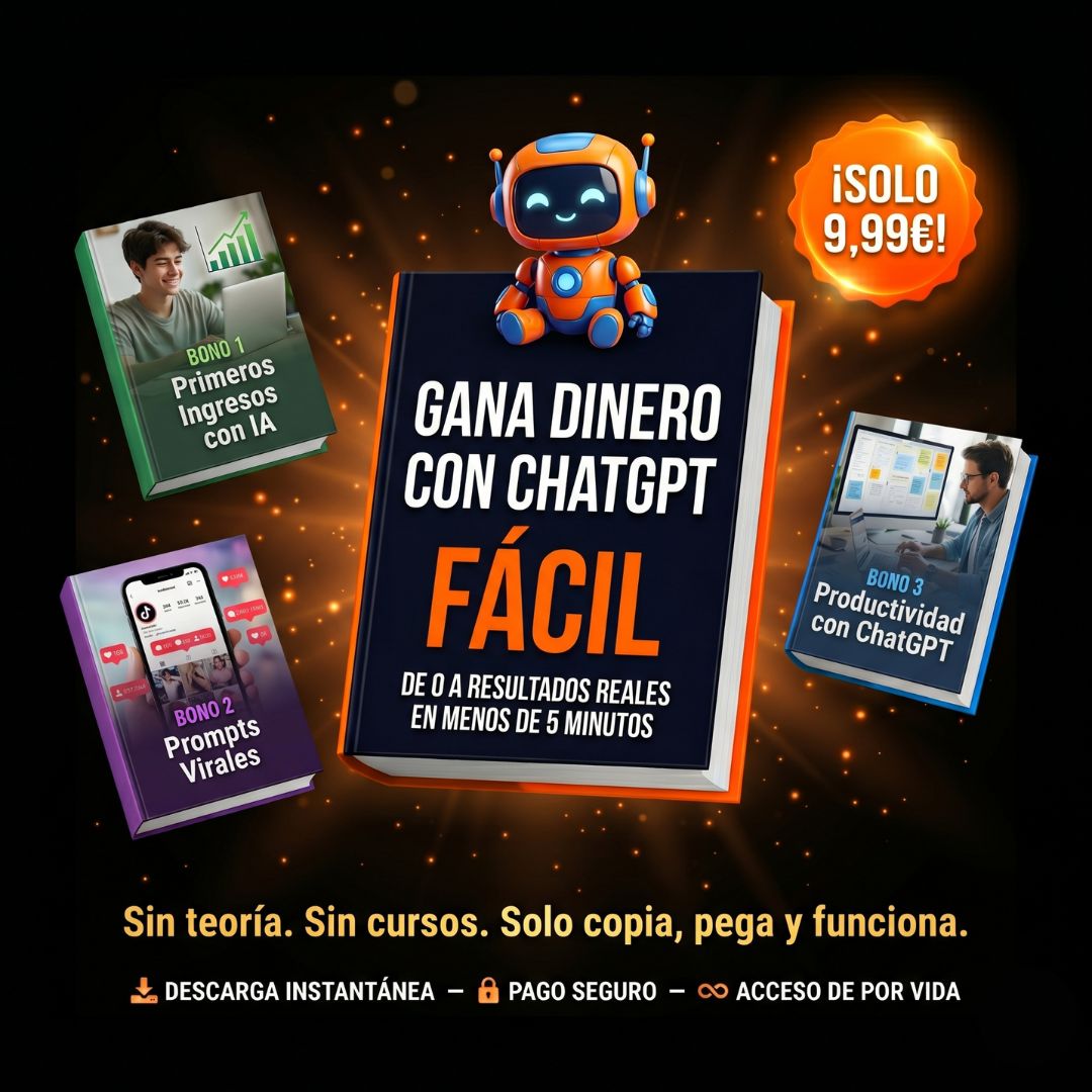 "Gana Dinero con ChatGPT Fácil"- De 0 a resultados reales en menos de 5 minutos
