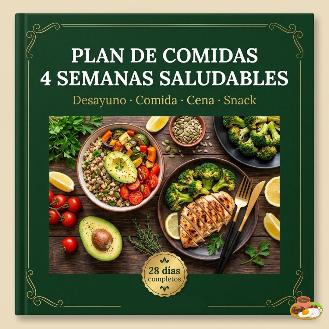 PLAN DE COMIDAS 4 SEMANAS SALUDABLES